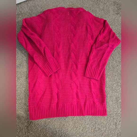 Carson Cable Knit Cardigan By Jess Lea Women's Size Medium - Picture 7 of 7